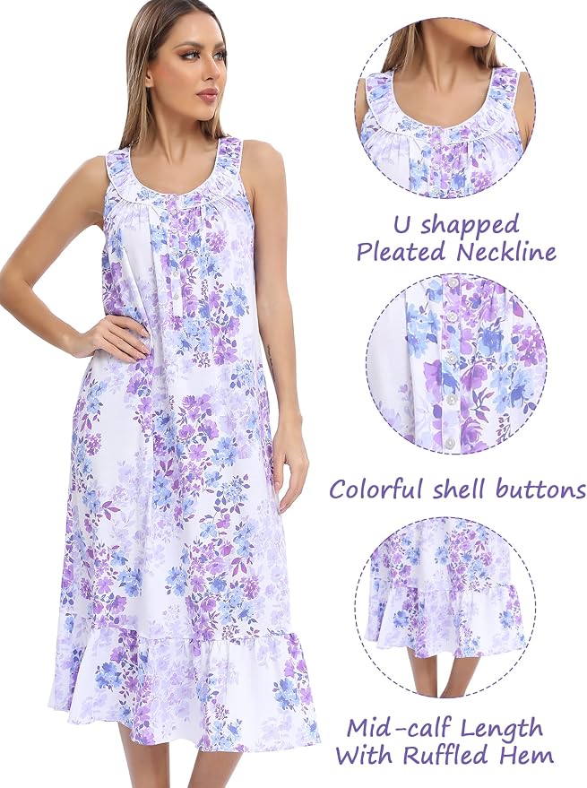 100% Cotton Purple Ink Flower
