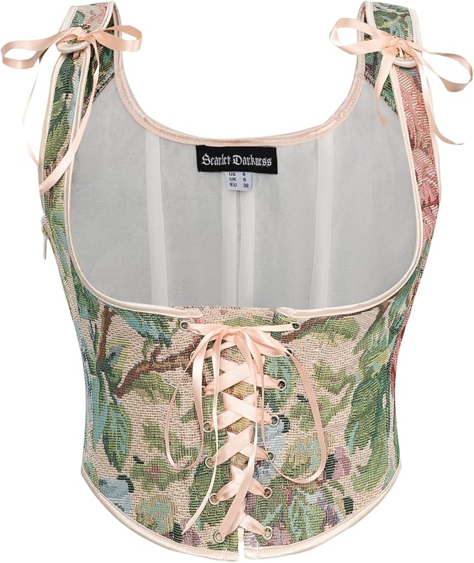 Beige Green Floral