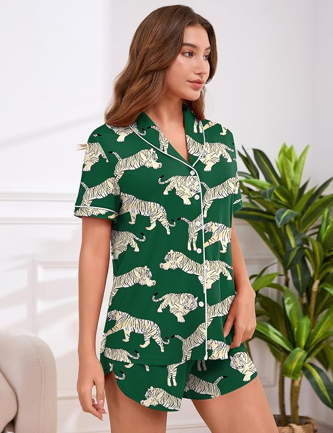 Green Tiger Print