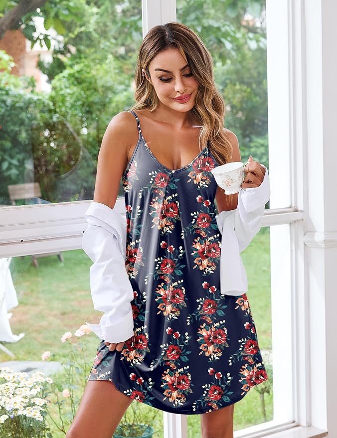 Navy Blue Floral