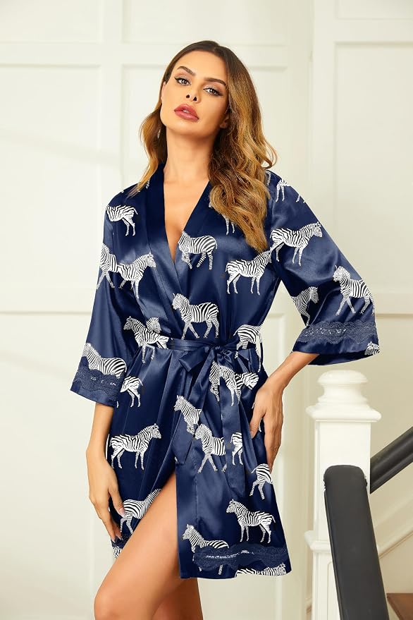 Navy Blue Zebra