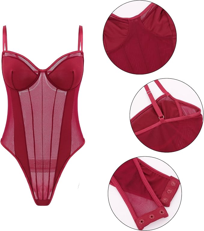 Wine Red Mesh