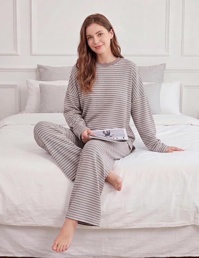 Wide Thin Stripe-coffee White