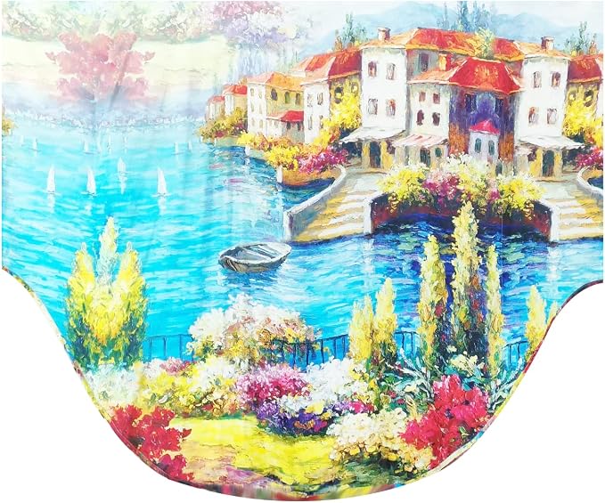 Boat Flowing Water Light Blue