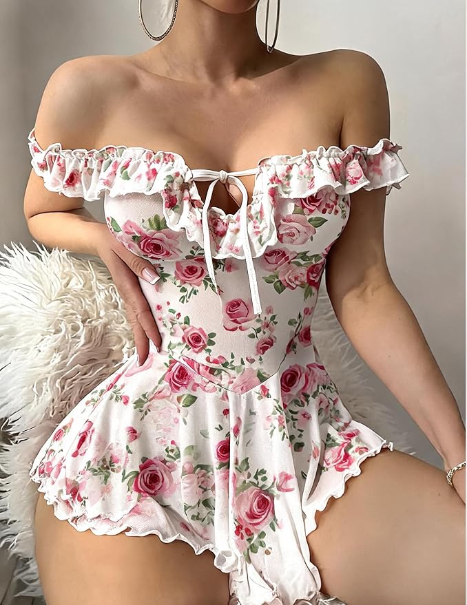 White Foral