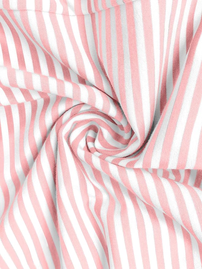 Pink White Striped
