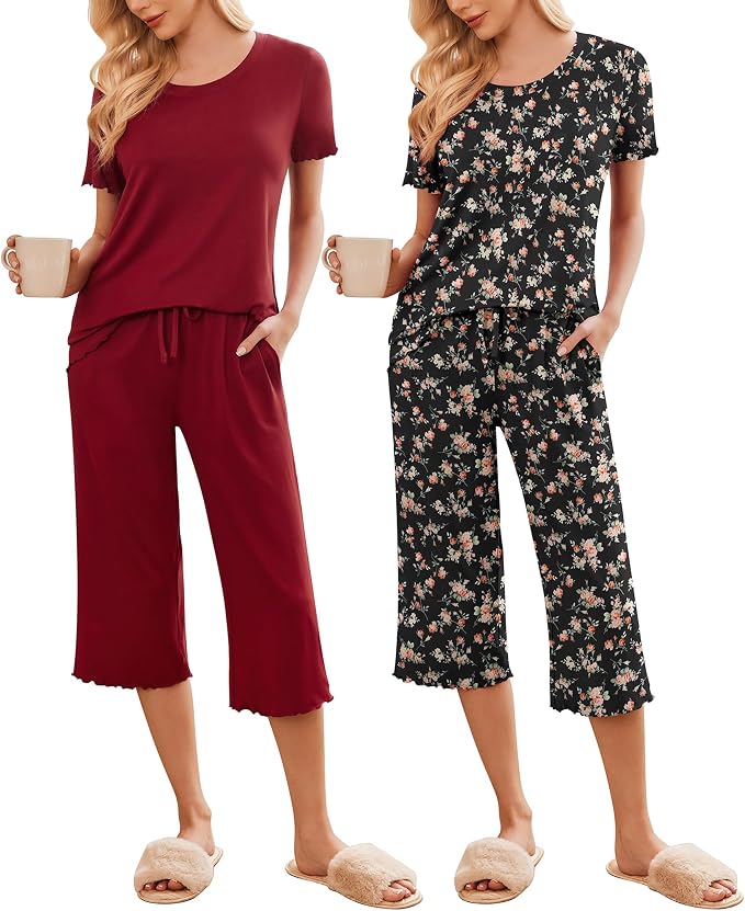 Wine Red / Floral