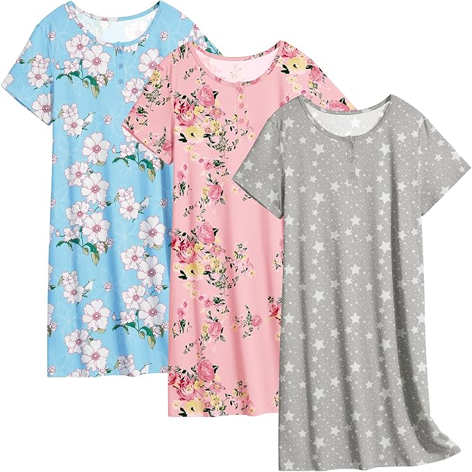 Blue Flowers+pink Flowers+grey Star