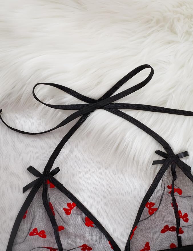 Black/Red Bows