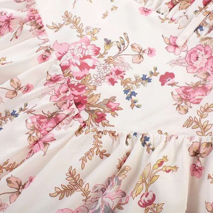 Apricot Pink Floral