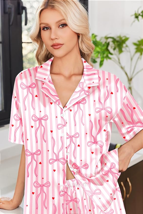 Bow Heart/Stripes