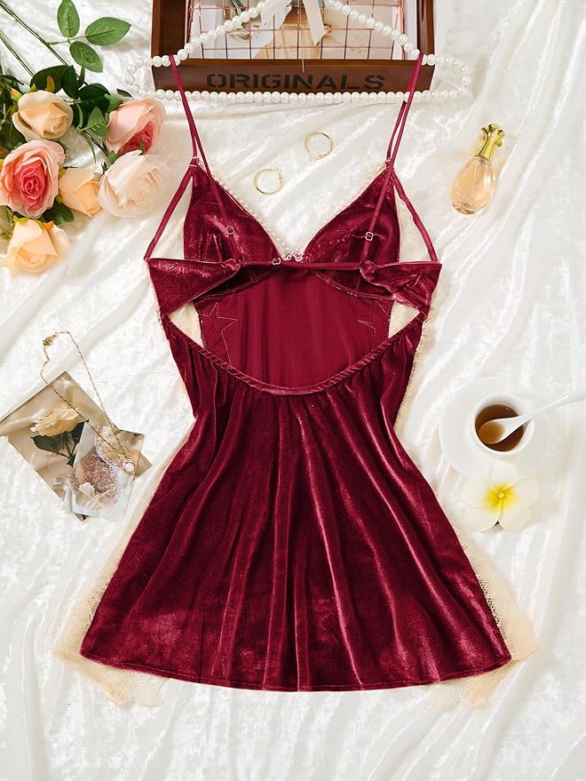 Velvet Burgundy Red