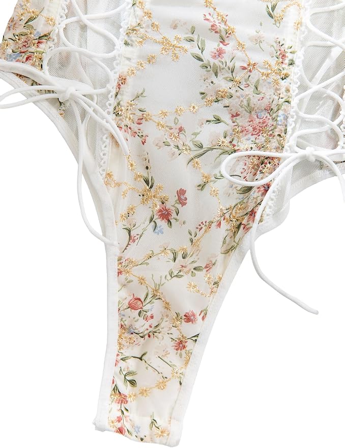 Underwire Flower White