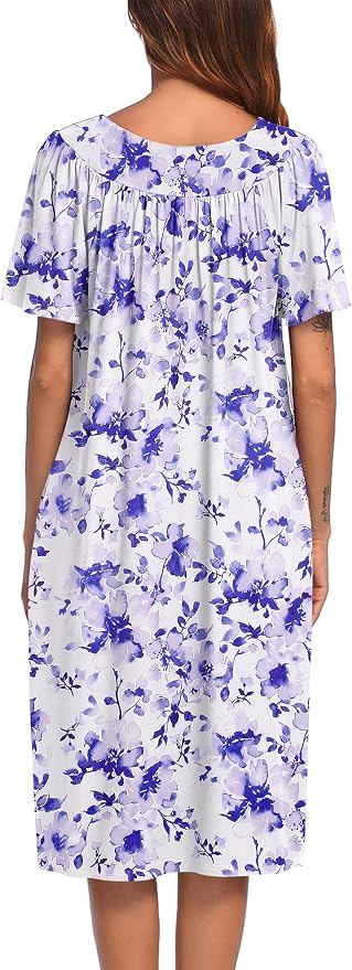Purple White Floral