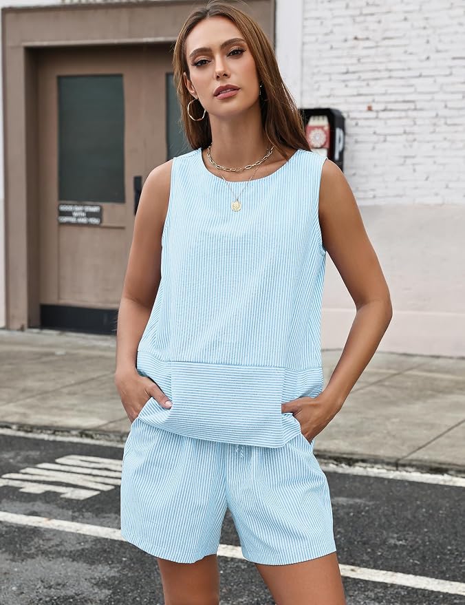 Light Blue Striped