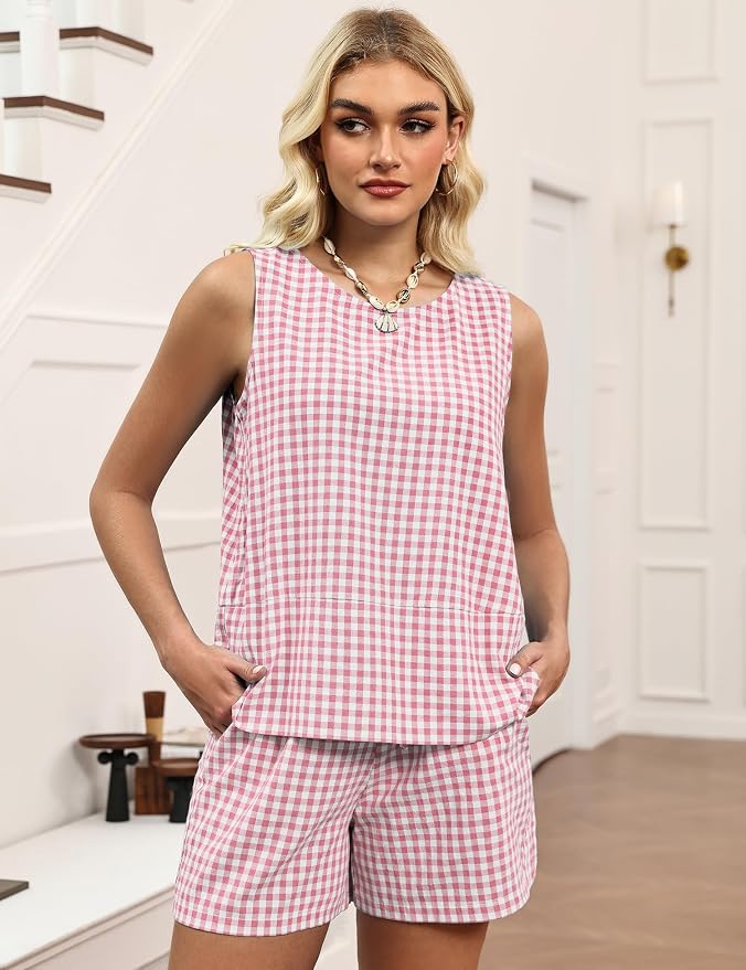 Pink Checkered