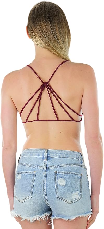 Strappy Back V-neck - Red