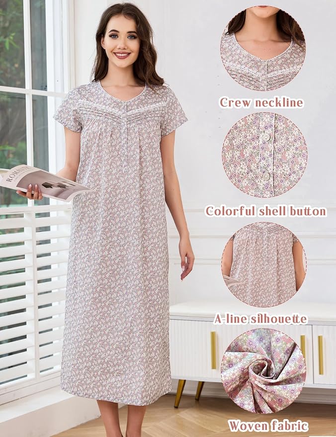 Woven--100% Cotton Colorful Small Flowers