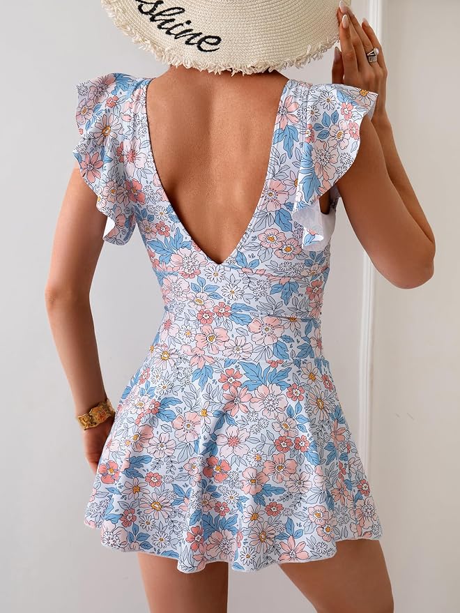 Orange Floral Printed
