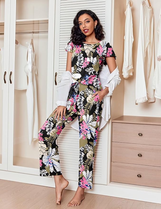 Black Floral+black