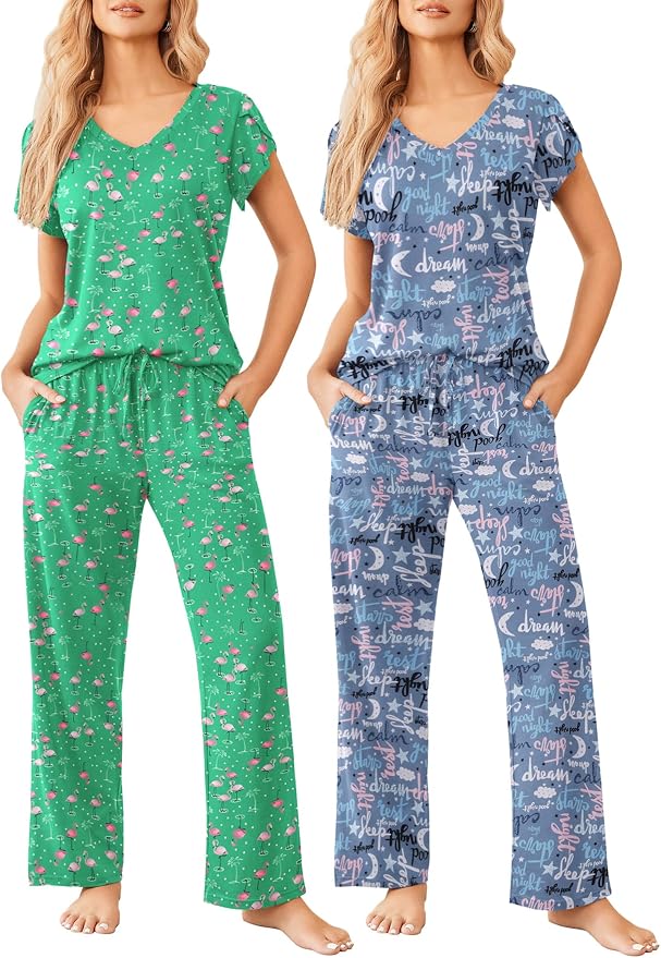 Blue Alphabet/Green Flamingo