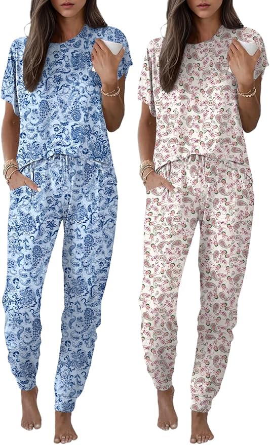 Blue Floral/Pink Ethnic