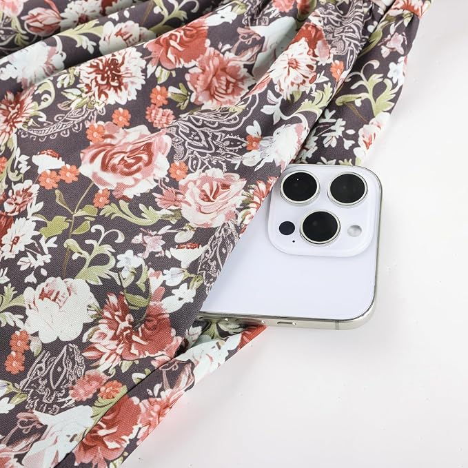 Brown Orange Floral