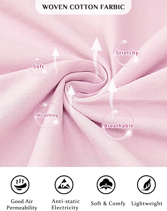 Woven-100% Cotton Sweet Pink