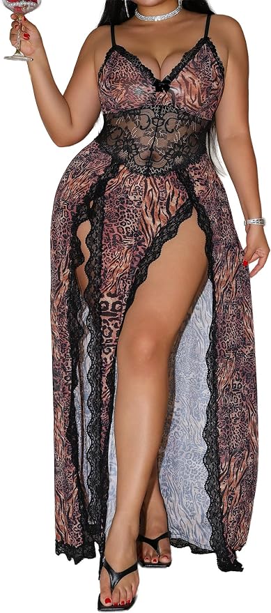Brown Leopard Print