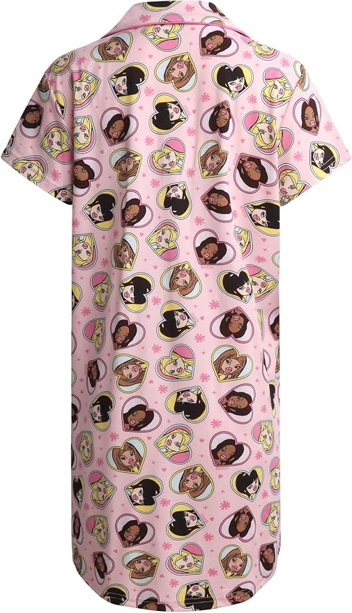 Pink Bratz Heart Toss Print