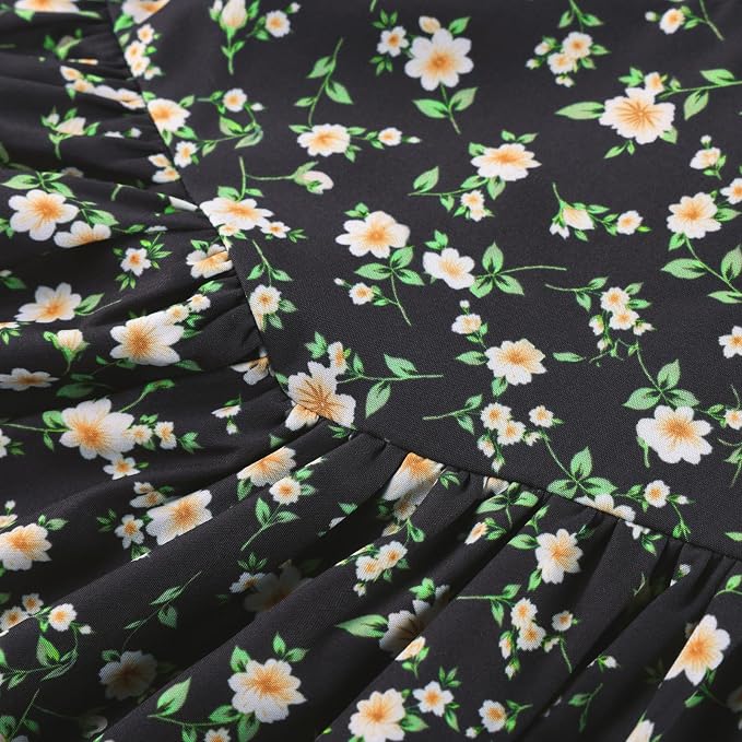 Black Yellow Floral