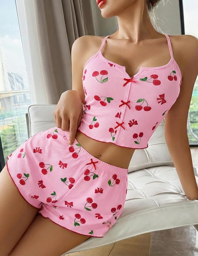 Pink Cherry Print