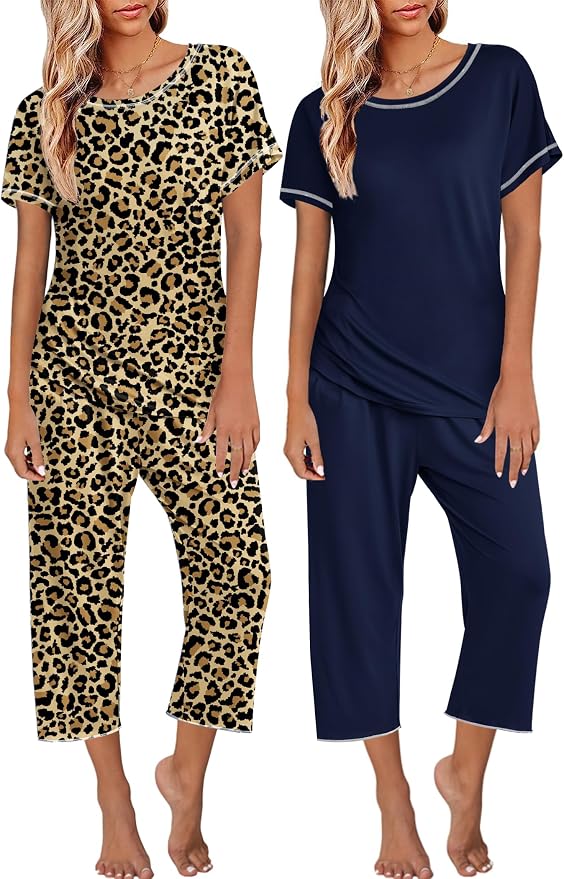 Navy Blue，leopard