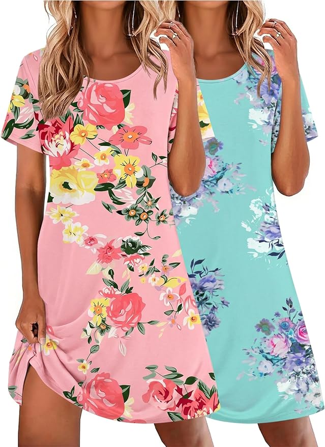 Pink Flower+blue Flower