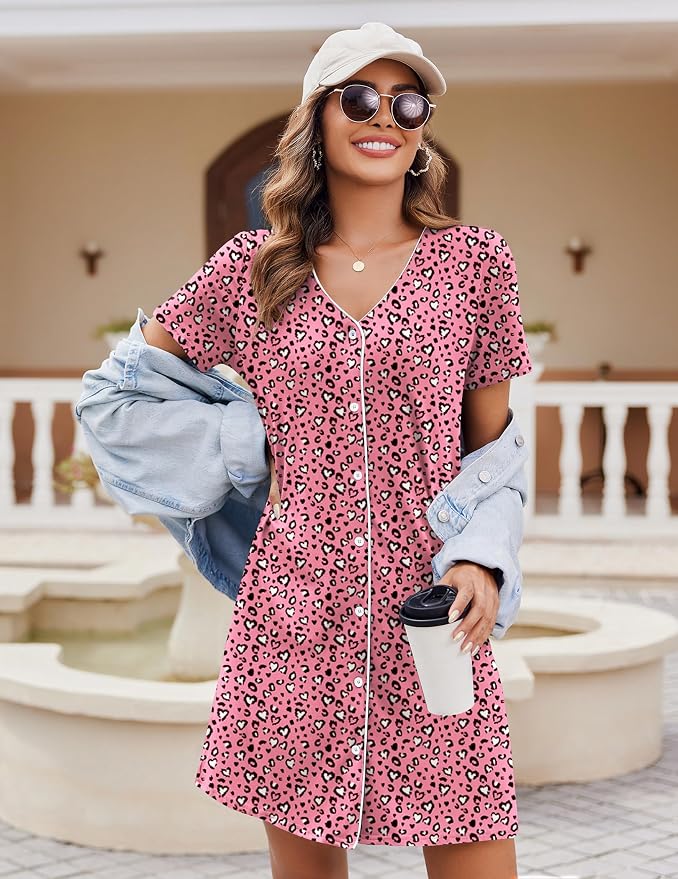 Black/Pink White Leopard