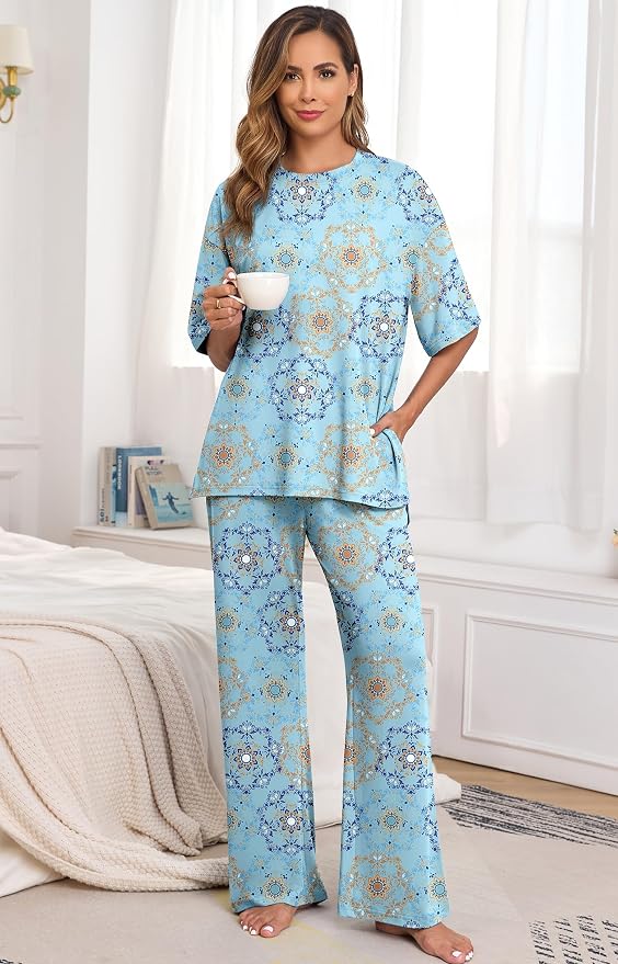 Fp-blue Mandala Print