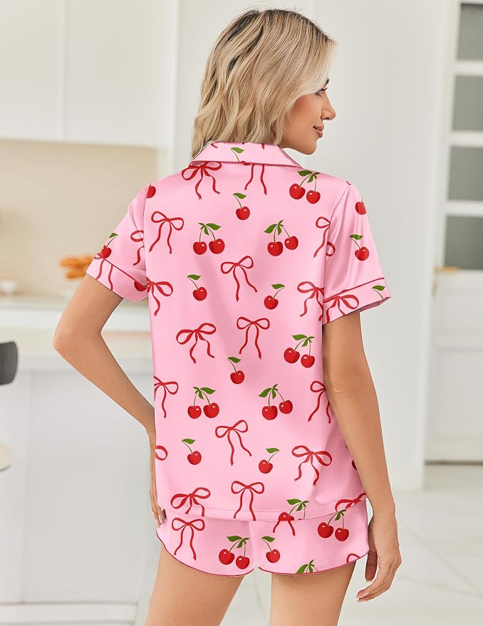 Pink Cherry Bow