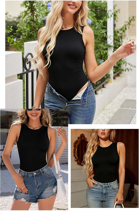 3-pack Black Sleeveless