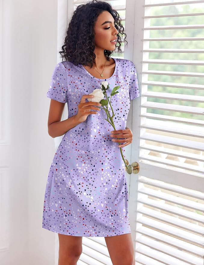 Blue Print/Coffee Cup/Purple Stars
