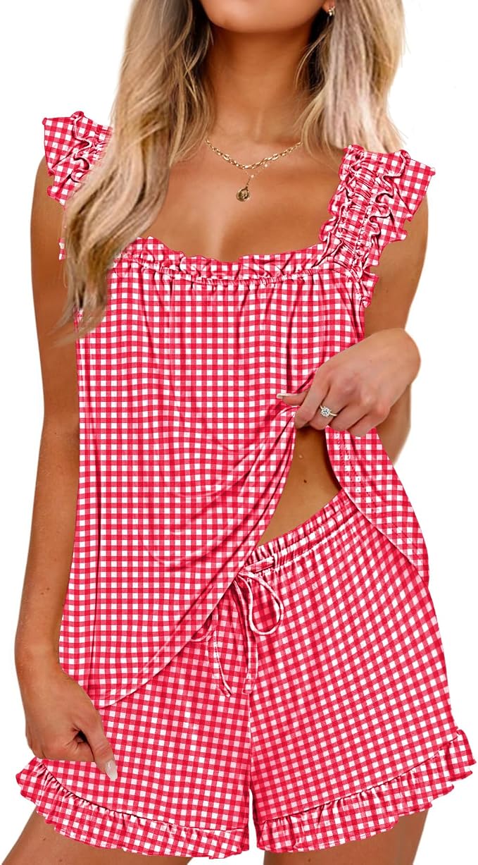 Gingham Red