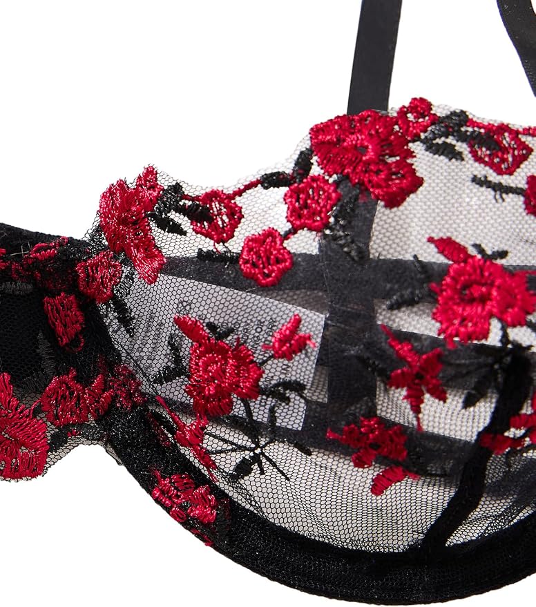 Red Flower Black