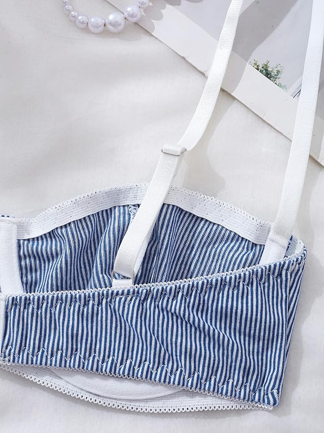 White Blue Stripes