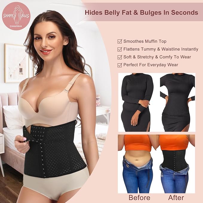 Black-6 Row Buckle With 13 Hooks/25cm