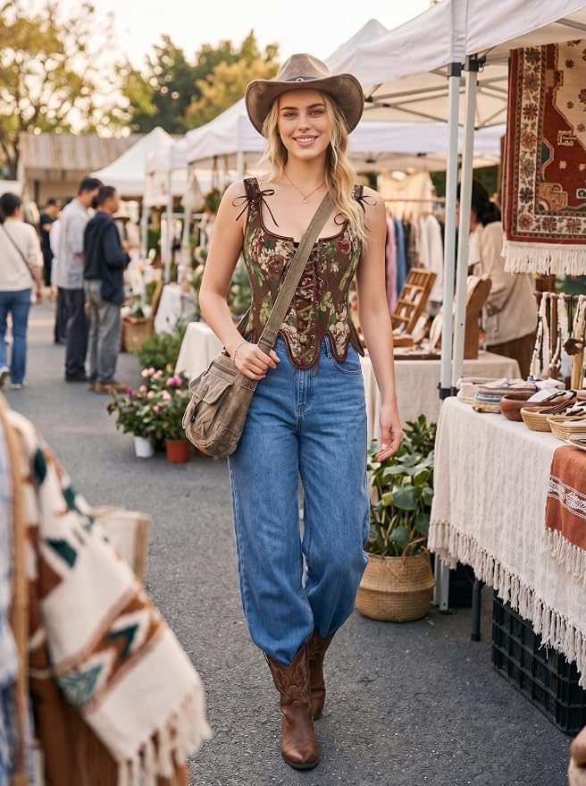 Brown Floral