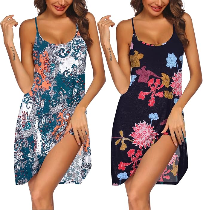 2 Pack-green Ethnic&black Flower