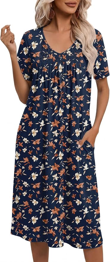 Floral Navy Blue