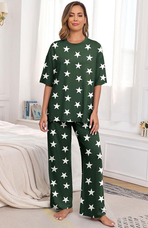 Fp-dark Green Wh Star