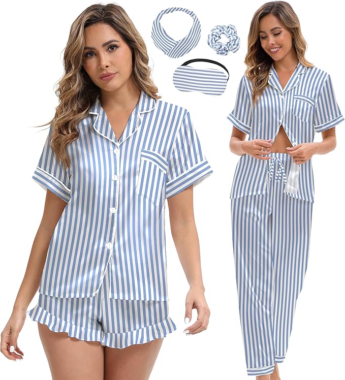 Light Blue Striped