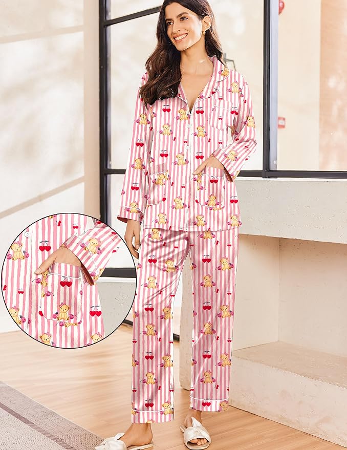 Teddy Cherry Striped