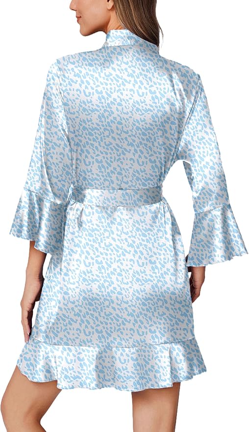 White & Blue Leopard